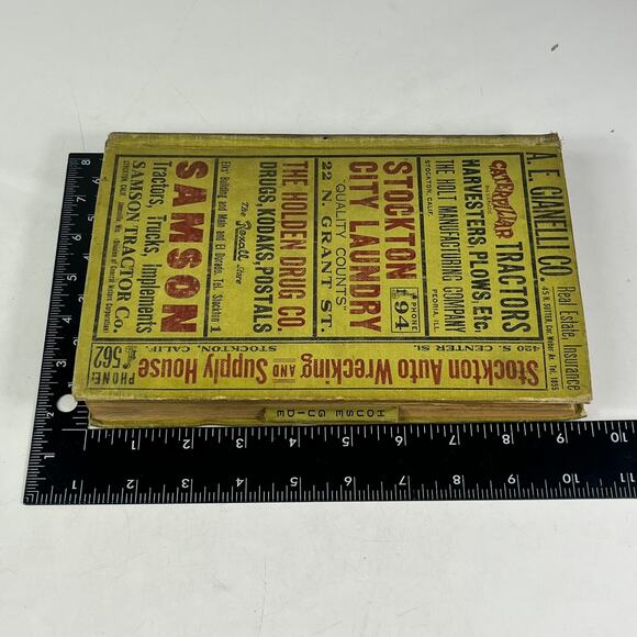 1919 Stockton City San Joaquin County CA City Directory POOR Ancestry Genealogy - Picture 8 of 10